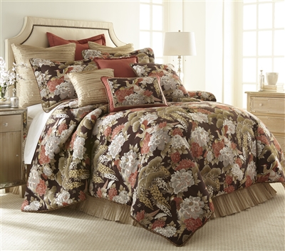 Austin Horn Classics Paradise Peacock 3-piece Luxury Comforter Set