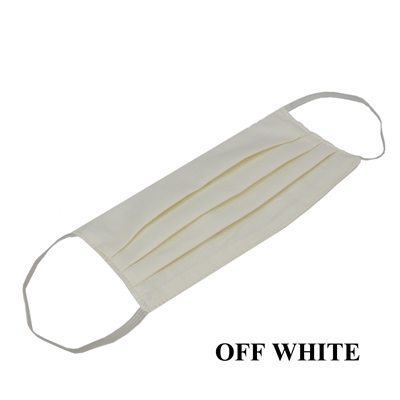 Washable Cotton Face Covering (Earloop) - OFF-WHITE (Pack of 25)