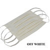 Washable Cotton Face Covering (Earloop) - OFF-WHITE (Pack of 3)