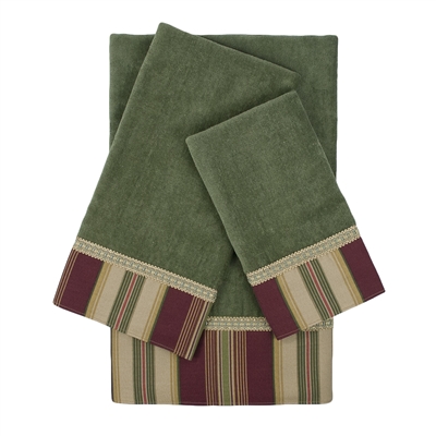 Sherry Kline Roxbury 3-piece Embellished Towel Set