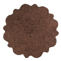 Sherry Kline Tufted Petals Brown 32-inch Bath Rug