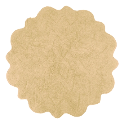 Sherry Kline Tufted Petals Taupe 32-inch Bath Rug