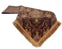 Sherry Kline China Art Brown Table Runner