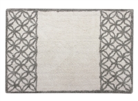 Sherry Kline Fresh Lattice Design Cotton 21 x 34 Bath Rug