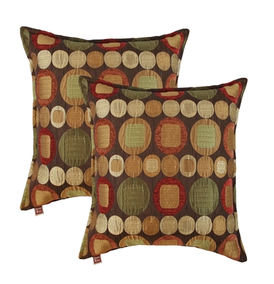Sherry Kline Metro Spice 18-inch Decorative Pillow (Set of 2)