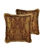 Sherry Kline China Art Brown 20-inch Decorative Throw Pillows (Set of 2)