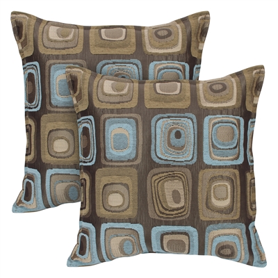 Sherry Kline Retro Spa 20-inch Decorative Pillows (Set of 2)