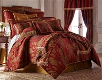 Sherry Kline China Art Red 3-piece Luxury KING Comforter Set (OVERSIZED)