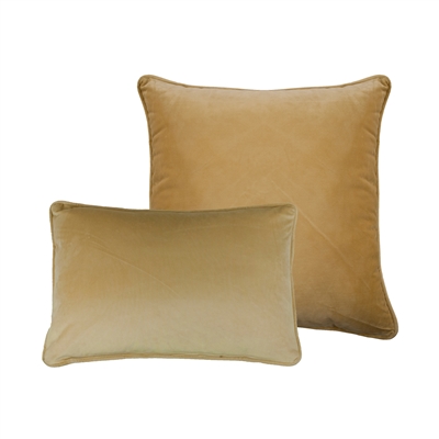 Sherry Kline Richmond Velvet Gold Combo Pillow