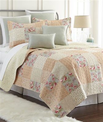 Sherry Kline Riverside 3-piece Reversible Cotton Quilt Set