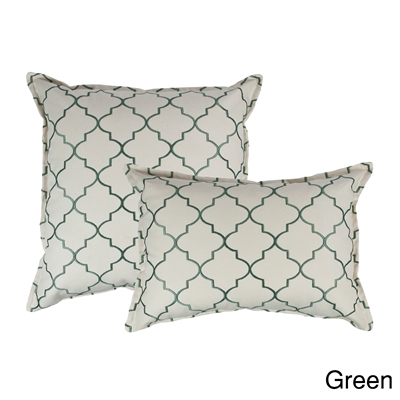 Sherry Kline Westbury Green Embroidered Combo Decorative Pillow