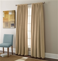 Sherry Kline Elite Velvet 84-inch Beige Window Panel (Pair)