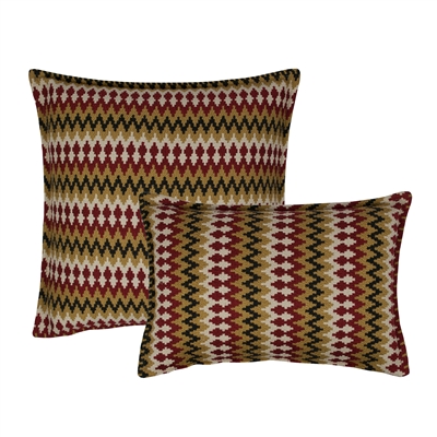 Sherry Kline Springlake Red Combo Decorative Pillow
