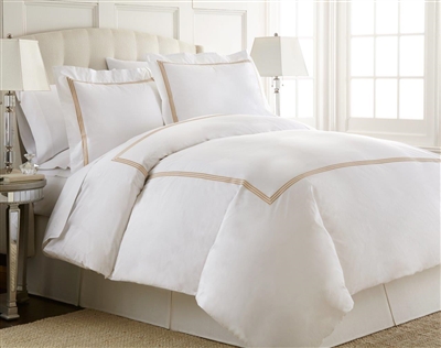 Austin Horn En'Vogue Charlotte Copper Embroidered Duvet Cover Set