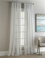 Sherry Kline Vertical Stripe 96-inch Jacquard Sheer Panel (Pair)