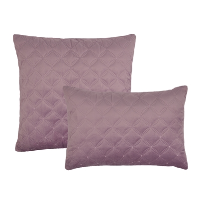 Sherry Kline Embroidered Diamond Velvet Combo Throw Pillow (Set of 2)