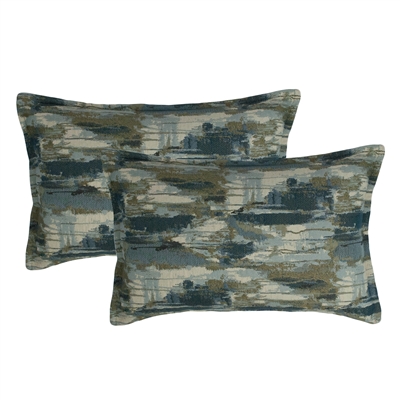 Sherry Kline Corvallis Blue Boudoir Decorative Pillow (set of 2)