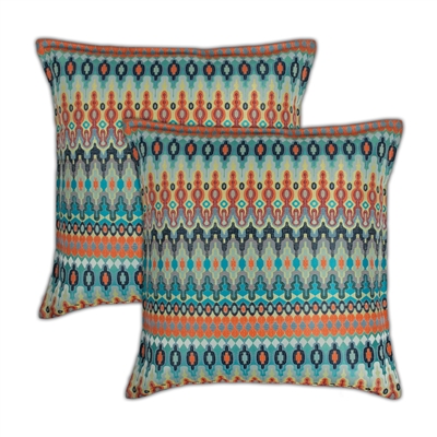 Sherry Kline Aurora Orange 20-inch Decorative Pillow (set of 2)