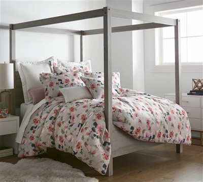 Sherry Kline Bianca Rose Sangria 3-piece Comforter Set