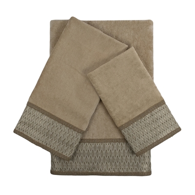 Sherry Kline Norwich 3-piece Embellished Towel Set