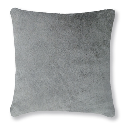 Thread and Weave Fury Tail Silver Grey 20-inch Faux Fur Pillow