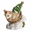 Charming Tails Mouse Sledding Figure 135565