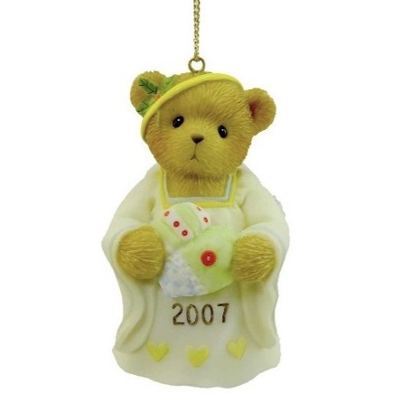 Cherished Teddies - Tis The Season To Be Filled With Love Dated 2007 Bell Ornament