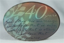 40th Anniversary Plate