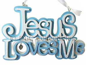 Jesus Loves Me - Plaque Boy