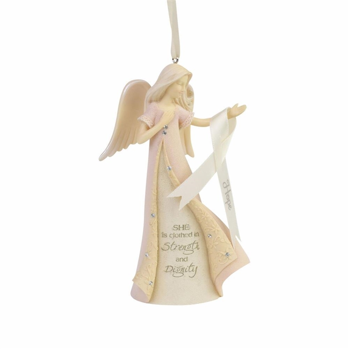 Foundations - Breast Cancer Angel - Ornament