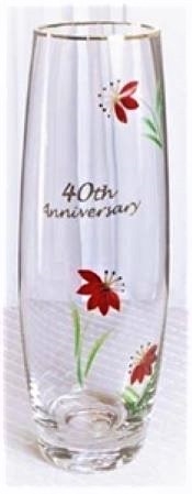 Fenton - 40th Anniversary Bud Vase