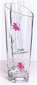Fenton - 25th Anniversary Heart Shaped Vase