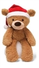 Christmas Fuzzy Bears - Tan