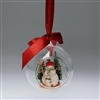 The Heart Of Christmas - Snowman Scene Glass Ornament