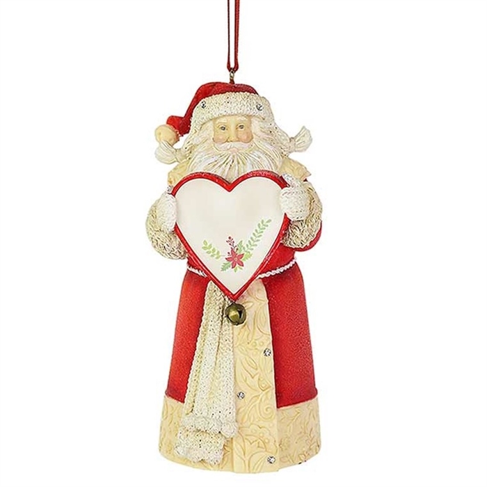 The Heart Of Christmas - Blank Santa Ornament