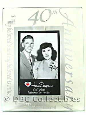 40th Anniversary Glass Picture Frame