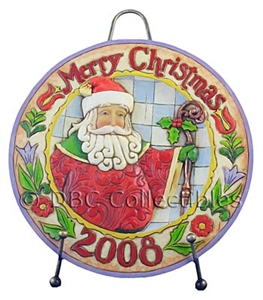 Jim Shore Season Merriment Dated 2008 Plate