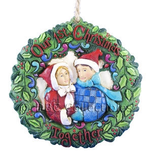 Jim Shore Heartwood Creek - Our 1st Christmas Together - Ornament