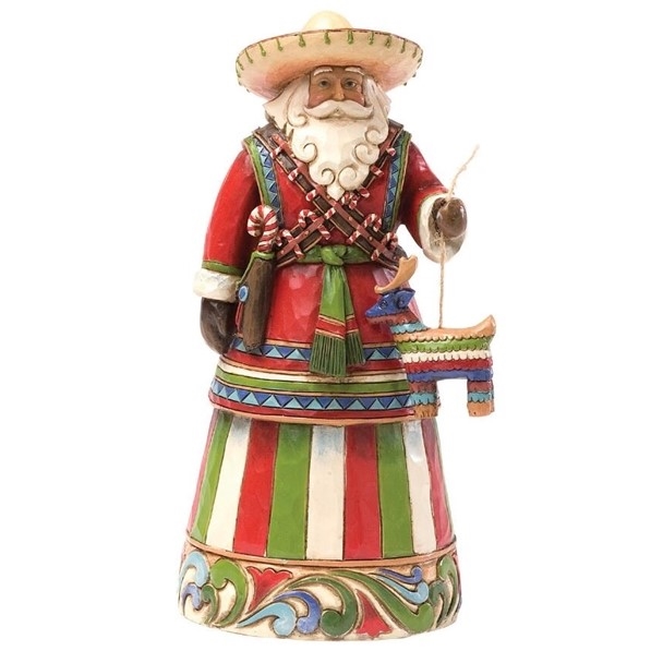 Jim Shore Heartwood Creek | Feliz Navidad - Mexican Santa  4027705 | DBC Collectibles