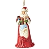 Jim Shore Heartwood Creek - Santa Hugging Stuffed Animals  - Ornament