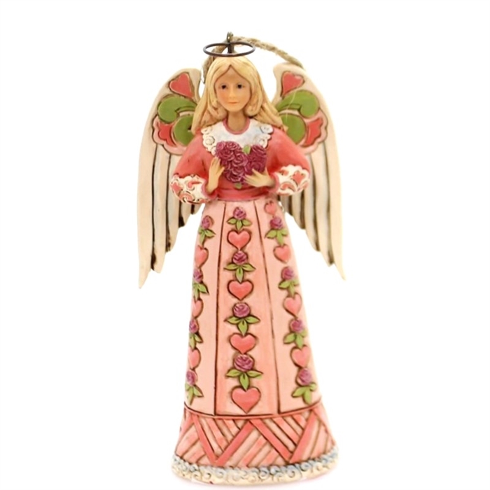 Jim Shore Heartwood Creek - Hearts Filled w/ Hope Angel Ornament