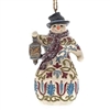 Jim Shore Heartwood Creek - Victorian Snowman Christmas Ornament