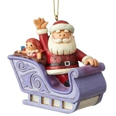 Rudolph Traditions by Jim Shore - Santa In Sleigh Ornament