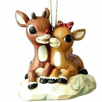 Rudolph Traditions by Jim Shore - Rudolph & Clarice Ornament