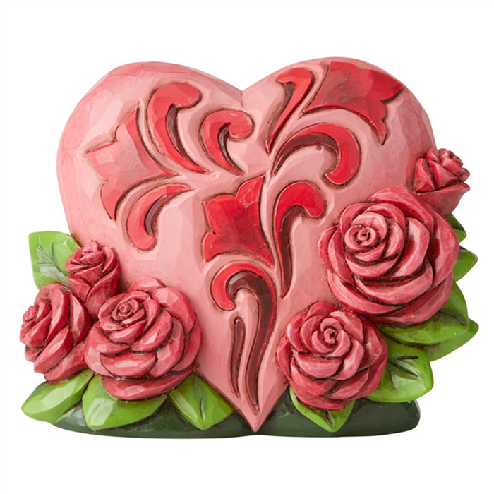 Jim Shore Mini Heart with Roses