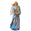 Jim Shore Heartwood Creek |  Nativity Angel with Lantern Statue   6006250 | DBC Collectibles