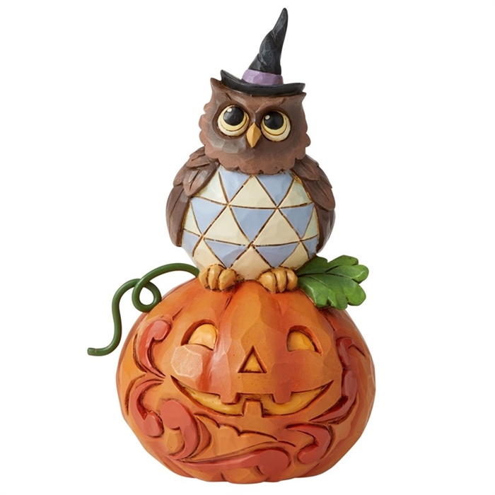 Jim Shore Heartwood Creek - Mini Owl with Pumpkin