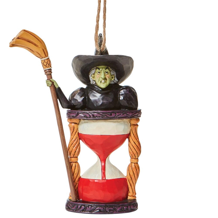 Jim Shore Heartwood Creek | Wicked Witch Hourglass Ornament - 6008314 | DBC Collectibles