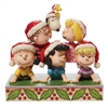 Jim Shore Peanuts | Stacked with Friendship - Peanuts Holiday Pyramid 6008953 | DBC Collectibles