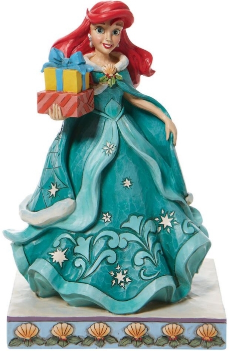 Jim Shore Disney Traditions | Gifts of Song - Ariel with Gifts 6008982 | DBC Collectibles